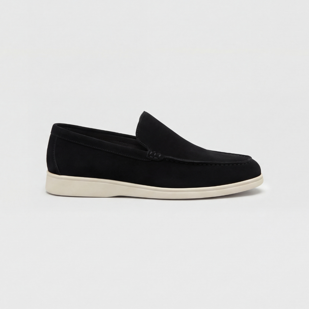Elegantes mocasines de ante