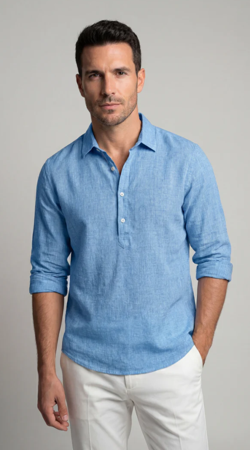 Camisa clasica de algodón
