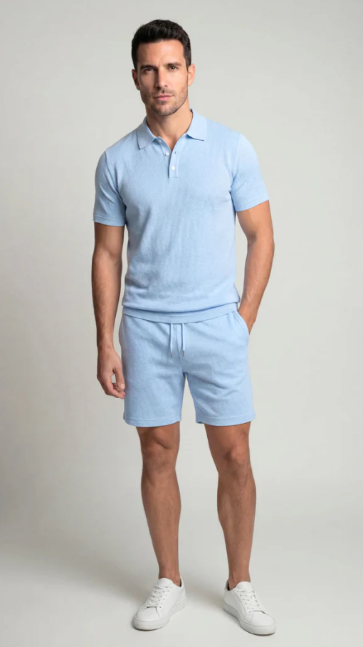 Elegante conjunto de polo