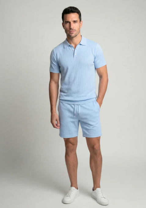 Elegante conjunto de polo