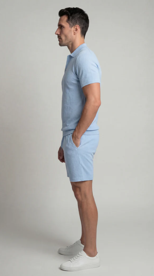 Elegante conjunto de polo
