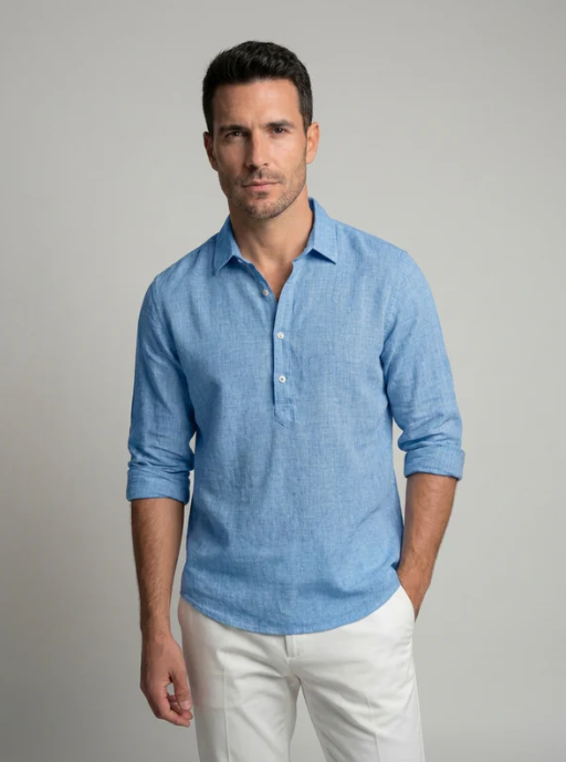 Camisa clasica de algodón