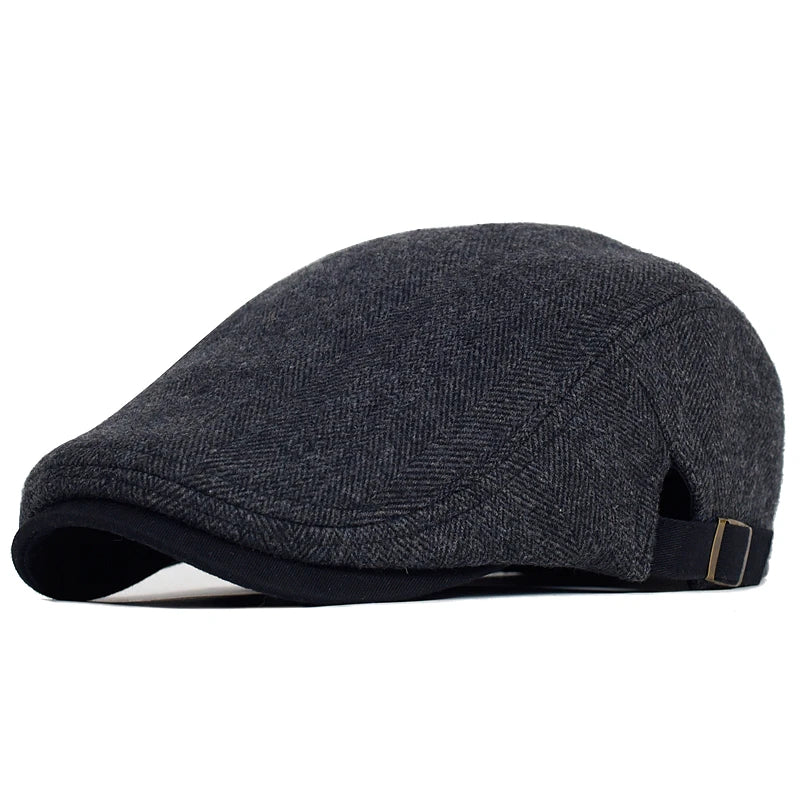 Boina moderna para hombre con diseño en espiga