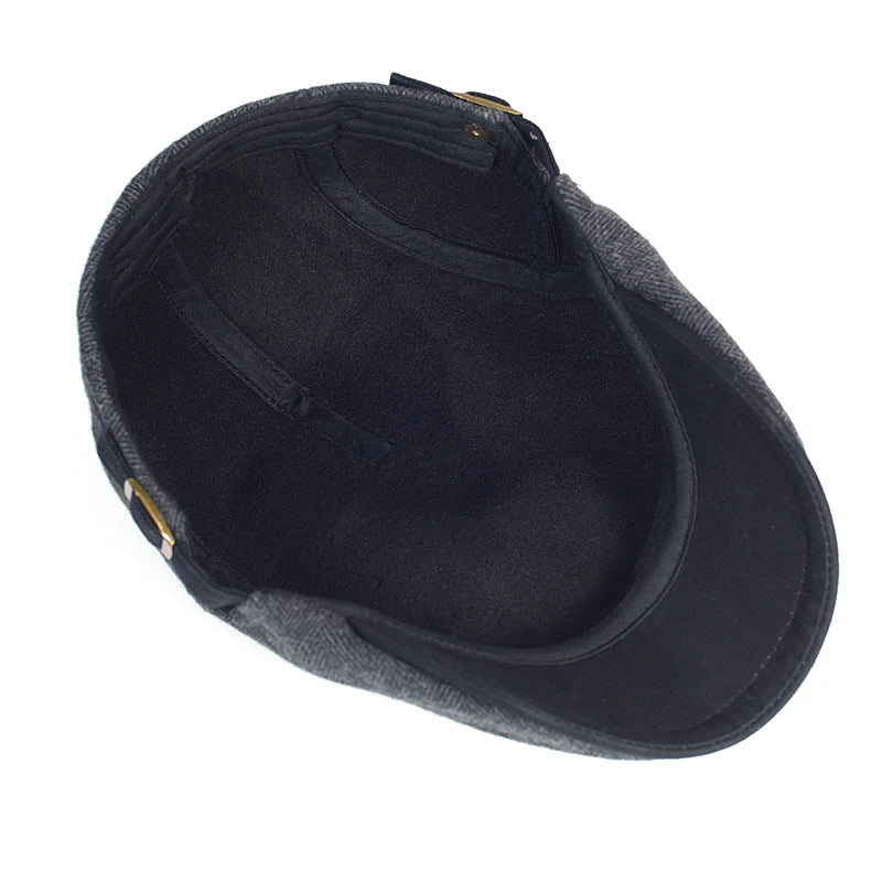 Boina moderna para hombre con diseño en espiga