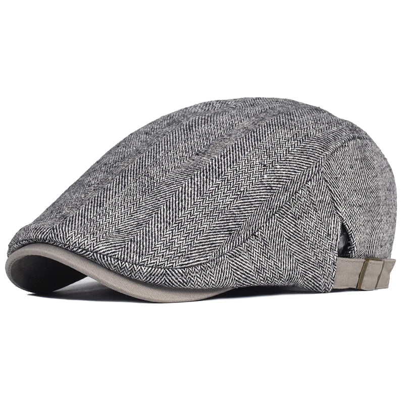 Boina moderna para hombre con diseño en espiga
